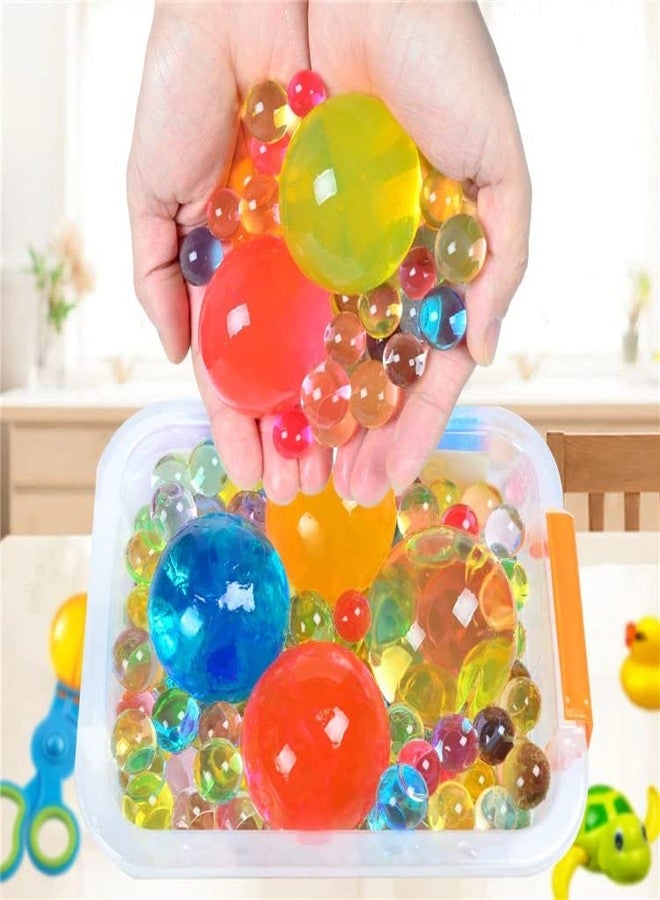 SSKR 100 Pcs Jumbo Monster Crystal Jelly Beads Water Jelly Balls Rubber Beads Growing Orbezz | Jumbo Size, Multi - Image 1